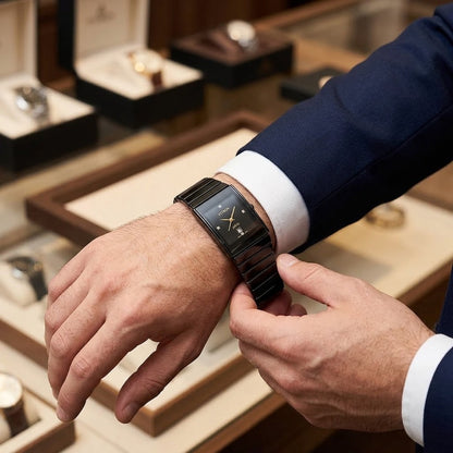 FITRON Jubilé Ceramic Edition | Rectangular High-Tech Ceramic Quartz Watch