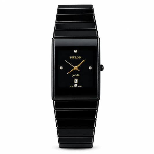 FITRON Jubilé Ceramic Edition | Rectangular High-Tech Ceramic Quartz Watch