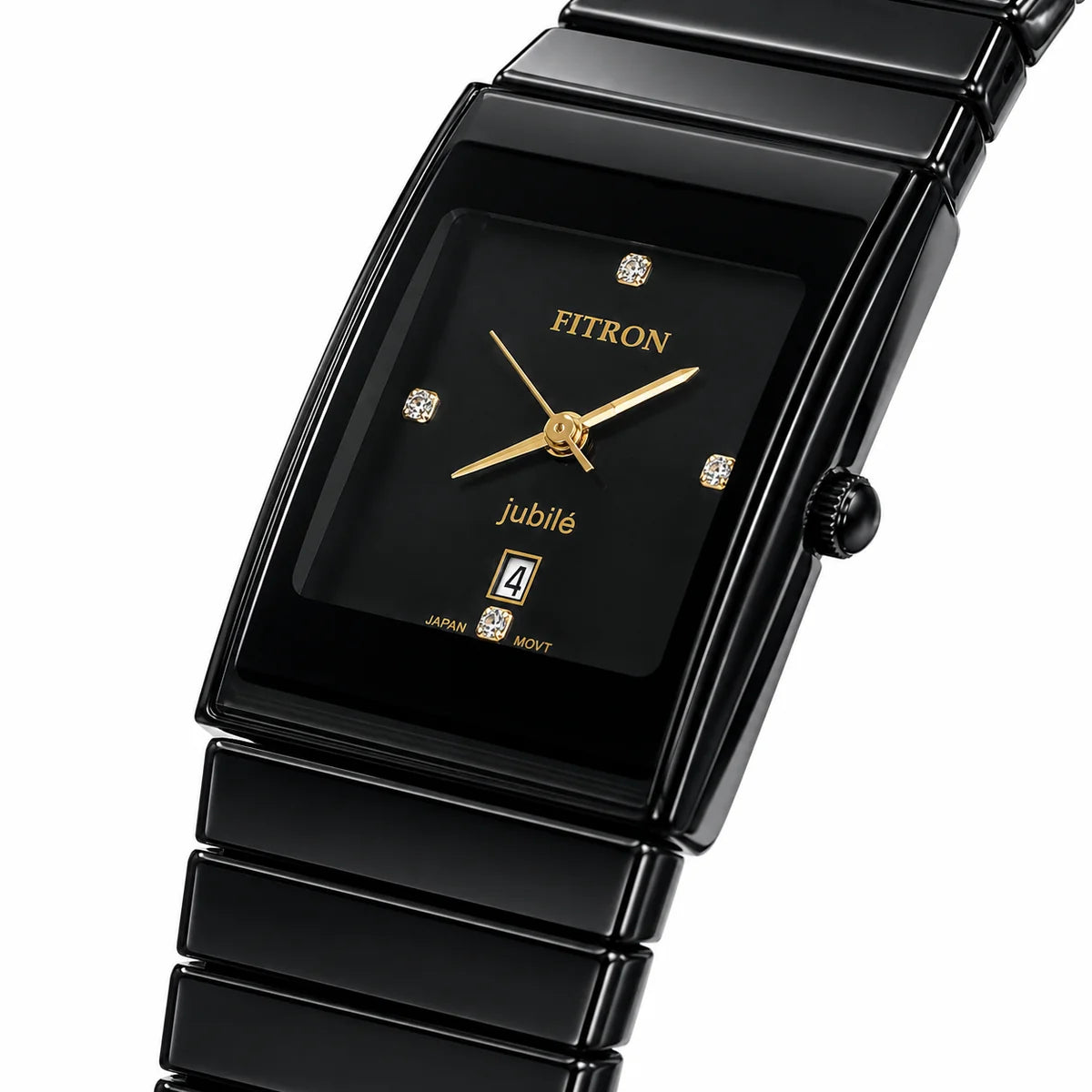 FITRON Jubilé Ceramic Edition | Rectangular High-Tech Ceramic Quartz Watch