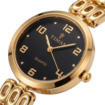 TIMAS Petite Jewelry Edition | Cut-Out Link Bracelet Women's Quartz Watch