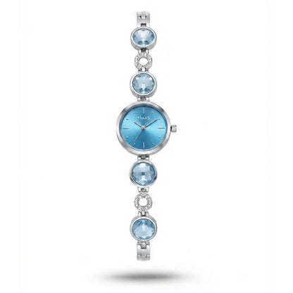 TIMAS Petite Crystal-Gem Edition | Round Gem & Circular Link Women's Jewelry