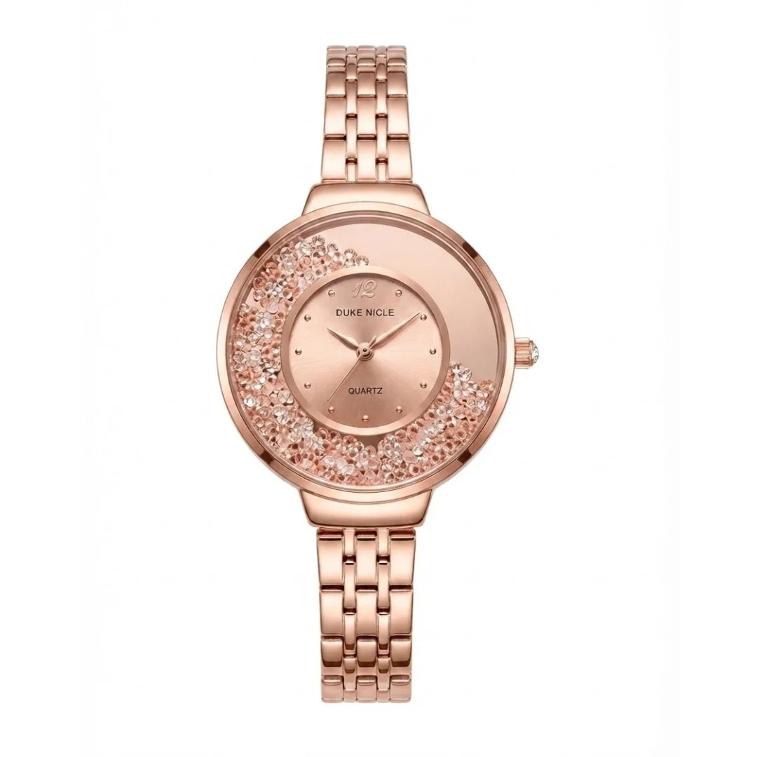 DUKE NICLE Floating Crystal Edition | Floating Element Dial Women's Quartz Watch (AWDL-00280)
