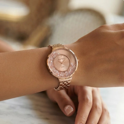 DUKE NICLE Floating Crystal Edition | Floating Element Dial Women's Quartz Watch (AWDL-00280)