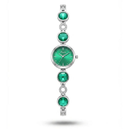 TIMAS Petite Crystal-Gem Edition | Round Gem & Circular Link Women's Jewelry