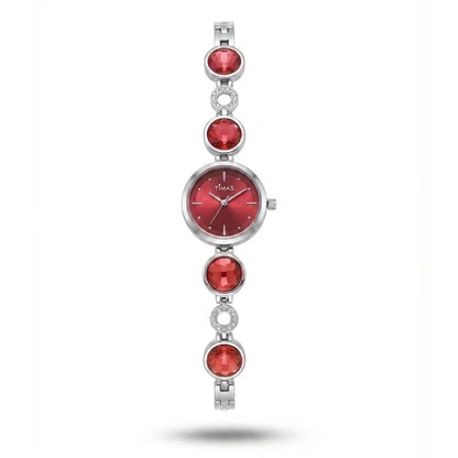 TIMAS Petite Crystal-Gem Edition | Round Gem & Circular Link Women's Jewelry