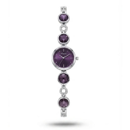 TIMAS Petite Crystal-Gem Edition | Round Gem & Circular Link Women's Jewelry