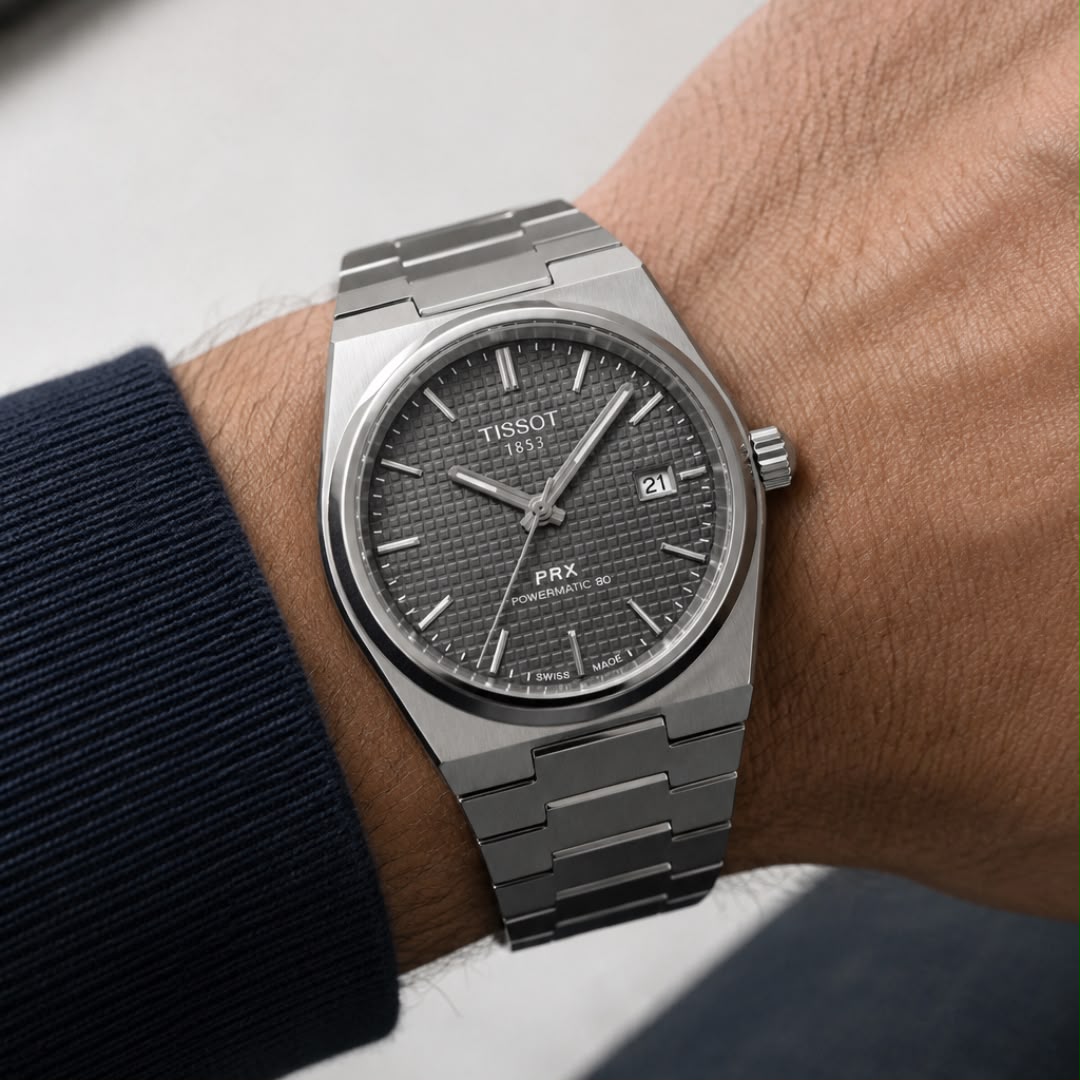 TISSOT PRX Style Edition | Textured Dial Integrated Bracelet Quartz Watch