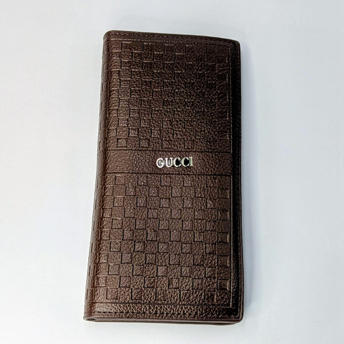 Gucci-Style Premium Brown Long Leather Wallet | Multiple Card Slots & Cash Holder