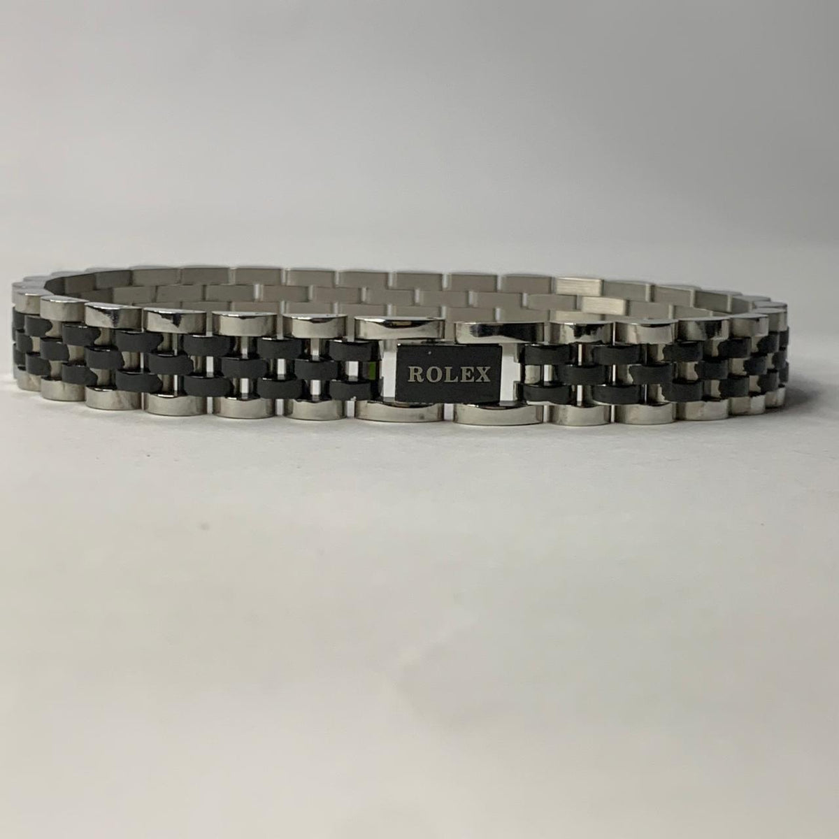 Rolex Interlocking Series | Woven Franco Mesh Bracelet with Engraved Circular Crest