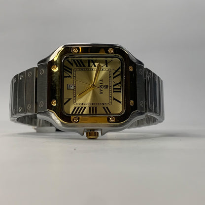 Timas Santos Dumont Inspired | Iconic Square Dial Stainless Steel Quartz Watch