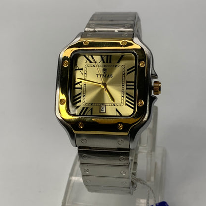 Timas Santos Dumont Inspired | Iconic Square Dial Stainless Steel Quartz Watch