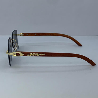 Cartier BO-96465 Wooden Frame Sunglasses | Premium Classic Design