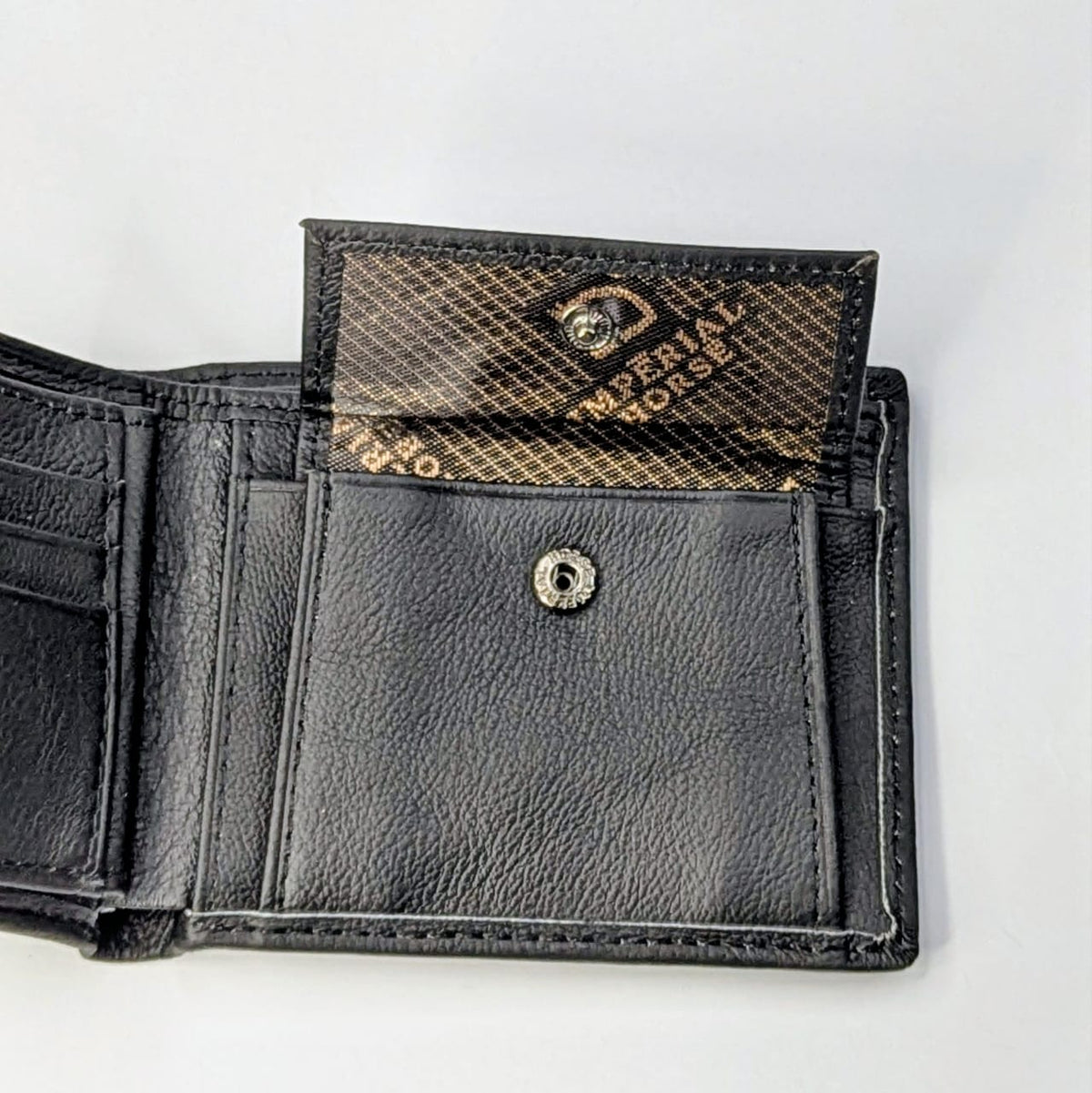 Premium Genuine Leather Men’s Wallet – Black | Stylish Bifold Wallet with Card & Cash Slots