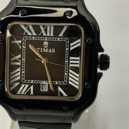 Timas Santos Dumont Inspired | Iconic Square Dial Stainless Steel Quartz Watch