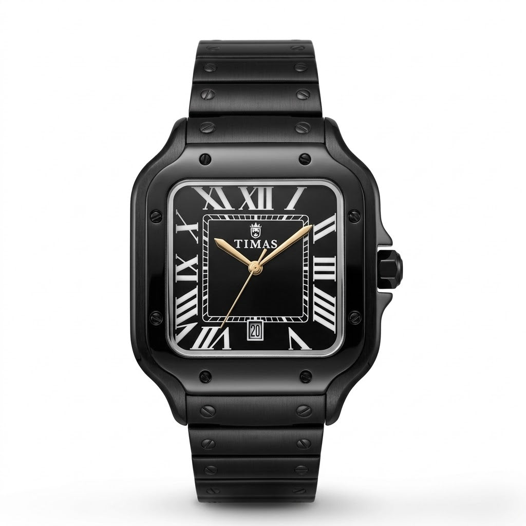 Timas Santos Dumont Inspired | Iconic Square Dial Stainless Steel Quartz Watch
