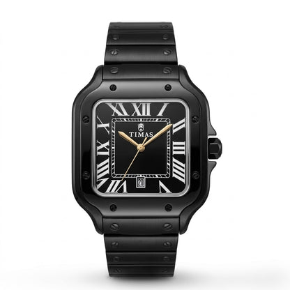 Timas Santos Dumont Inspired | Iconic Square Dial Stainless Steel Quartz Watch